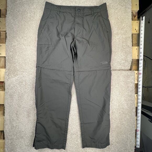 The North Face Gray Nylon Convertible Hiking Pants Size 34 - Picture 1 of 5